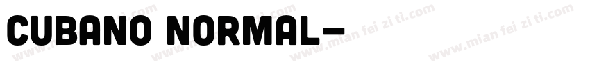 Cubano Normal字体转换